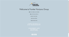 Desktop Screenshot of frontierhorizons.org